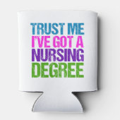 Funny Nursing School Afstuderen Nurse Afstuderen Blikjeskoeler (Achterkant)