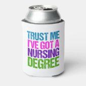 Funny Nursing School Afstuderen Nurse Afstuderen Blikjeskoeler (Blikje Achterkant)