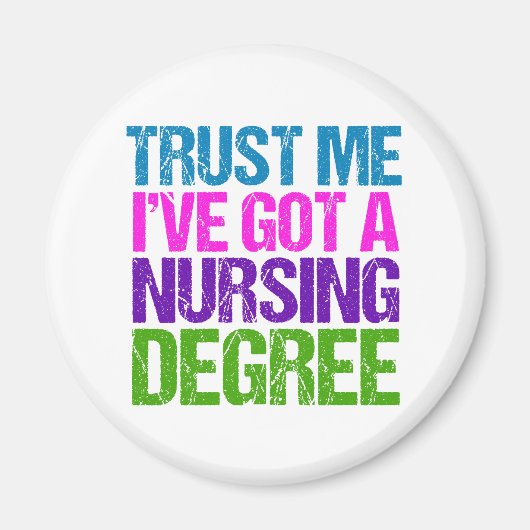 Funny Nursing School Afstuderen Nurse Afstuderen Magneet (Voorkant)