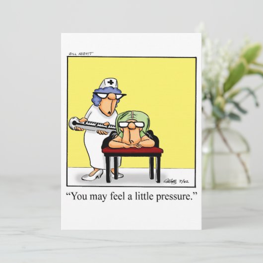 Funny Nursing School Afstuderen Uitnodiging (Staand voorkant)