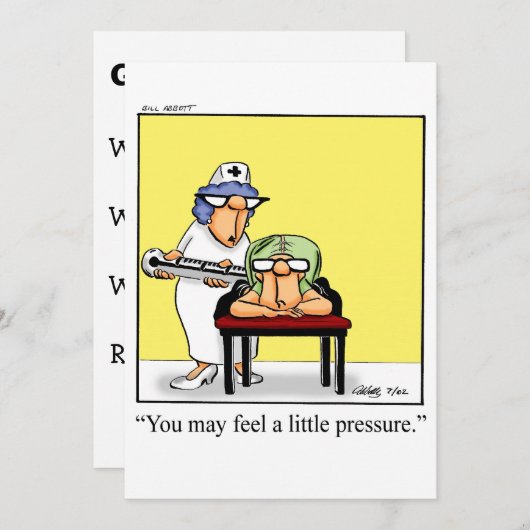 Funny Nursing School Afstuderen Uitnodiging (Voorkant / Achterkant)