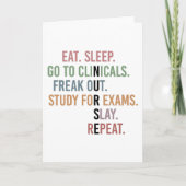 Funny Nursing School student Future Nurse Gifts Kaart (Voorkant)