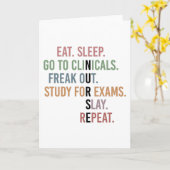 Funny Nursing School student Future Nurse Gifts Kaart (Gele Bloem)