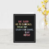 Funny Nursing School student Future Nurse Gifts Kaart (Gele Bloem)