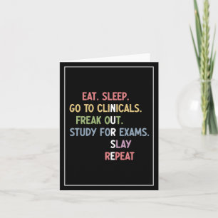 Funny Nursing School student Future Nurse Gifts Kaart