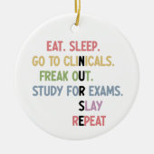 Funny Nursing School student Future Nurse Gifts Keramisch Ornament (Voorkant)