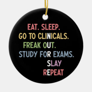Funny Nursing School student Future Nurse Gifts Keramisch Ornament