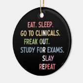 Funny Nursing School student Future Nurse Gifts Keramisch Ornament (Links)