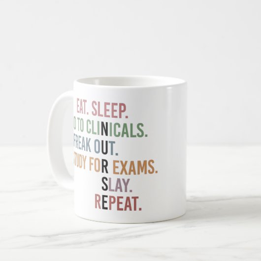 Funny Nursing School student Future Nurse Gifts Koffiemok (Voorkant links)