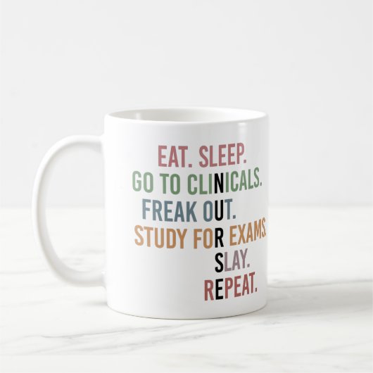 Funny Nursing School student Future Nurse Gifts Koffiemok (Links)