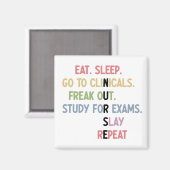 Funny Nursing School student Future Nurse Gifts Magneet (Voorkant / Achterkant)