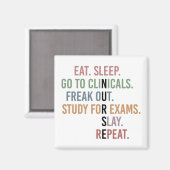 Funny Nursing School student Future Nurse Gifts Magneet (Voorkant / Achterkant)