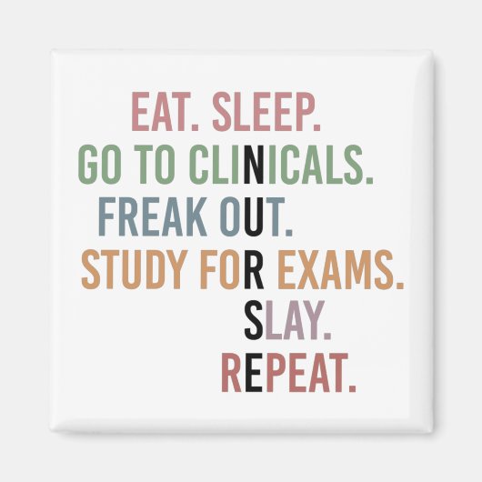 Funny Nursing School student Future Nurse Gifts Magneet (Voorkant)