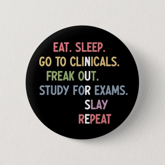 Funny Nursing School student Future Nurse Gifts Ronde Button 5,7 Cm (Voorkant)