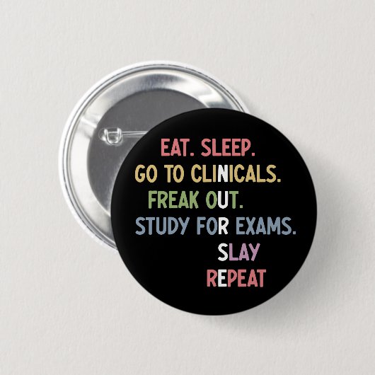Funny Nursing School student Future Nurse Gifts Ronde Button 5,7 Cm (Voorkant /achterkant)