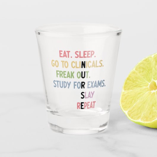 Funny Nursing School student Future Nurse Gifts Shot Glas (Voorkant)