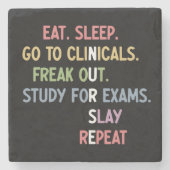 Funny Nursing School student Future Nurse Gifts Stenen Onderzetter (Voorkant)