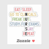 Funny Nursing School student Future Nurse Gifts Sticker (Vel)