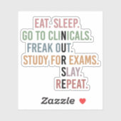 Funny Nursing School student Future Nurse Gifts Sticker (Vel)