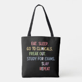 Funny Nursing School student Future Nurse Gifts Tote Bag (Achterkant)
