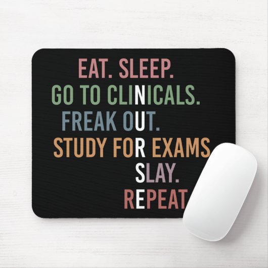 Funny Nursing School student Future Zurse Muismat (Met muis)