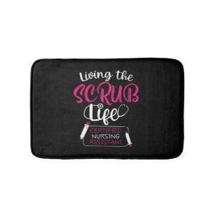 Funny Nursing Shirt - Living The Scrub Life Badmat