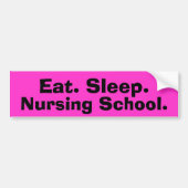 Funny Nursing Student Bumpersticker (Voorkant)