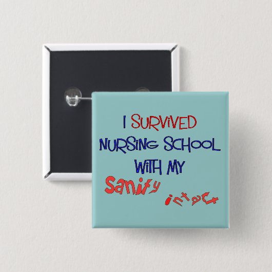 Funny Nursing Student Button (Voorkant /achterkant)
