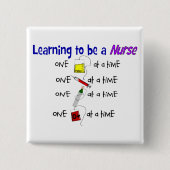 Funny Nursing Student Button (Voorkant)