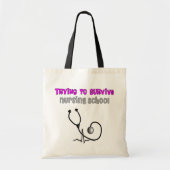Funny Nursing Student Canvas tas en Gifts (Voorkant)