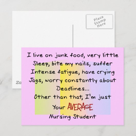 Funny Nursing Student Gifts Briefkaart (Voorkant / Achterkant)