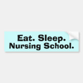 Funny Nursing Student Gifts Bumpersticker (Voorkant)