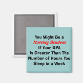 Funny Nursing Student Gifts Magneet (Voorkant / Achterkant)