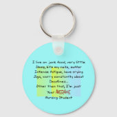 Funny Nursing Student Gifts Sleutelhanger (Voorkant)