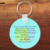 Funny Nursing Student Gifts Sleutelhanger (Voorkant)