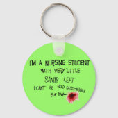 Funny Nursing Student Key chain Sleutelhanger (Voorkant)