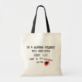 Funny Nursing Student T-shirts en cadeautjes Tote Bag (Voorkant)