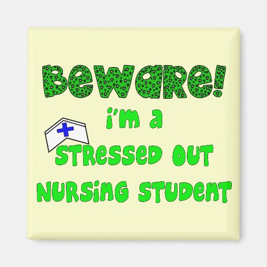 Funny Nursing Student T-Shirts en Gifts Magneet (Voorkant)