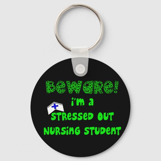 Funny Nursing Student T-Shirts en Gifts Sleutelhanger (Voorkant)