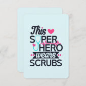 Funny Nursing Superheld Gezegde Dank u Kaart (Voorkant / Achterkant)