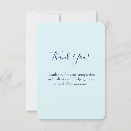 Funny Nursing Superheld Gezegde Dank u Kaart (Achterkant)