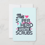 Funny Nursing Superheld Gezegde Dank u Kaart (Voorkant)