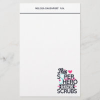 Funny Nursing Superheld Gezegde Typografie