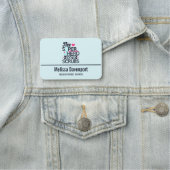 Funny Nursing Superheld Gezegde Typografie Naamplaatje (In situ)