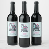 Funny Nursing Superheld Gezegde Typografie