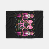 Funny Nutcracker Christmas Tree Christmas Xmas Wom Fleece Deken (Voorkant (Horizontaal))