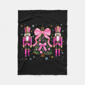 Funny Nutcracker Christmas Tree Christmas Xmas Wom Fleece Deken (Voorkant)