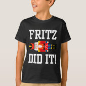 Funny Nutcracker Fritz Did It Clara Christmas Ball T-shirt (Voorkant)