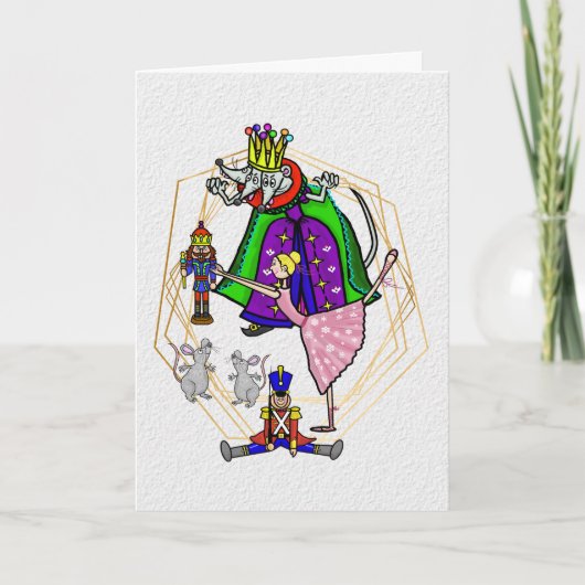 Funny Nutcracker Pest Control Kerstcard Kaart (Voorkant)