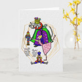Funny Nutcracker Pest Control Kerstcard Kaart (Gele Bloem)